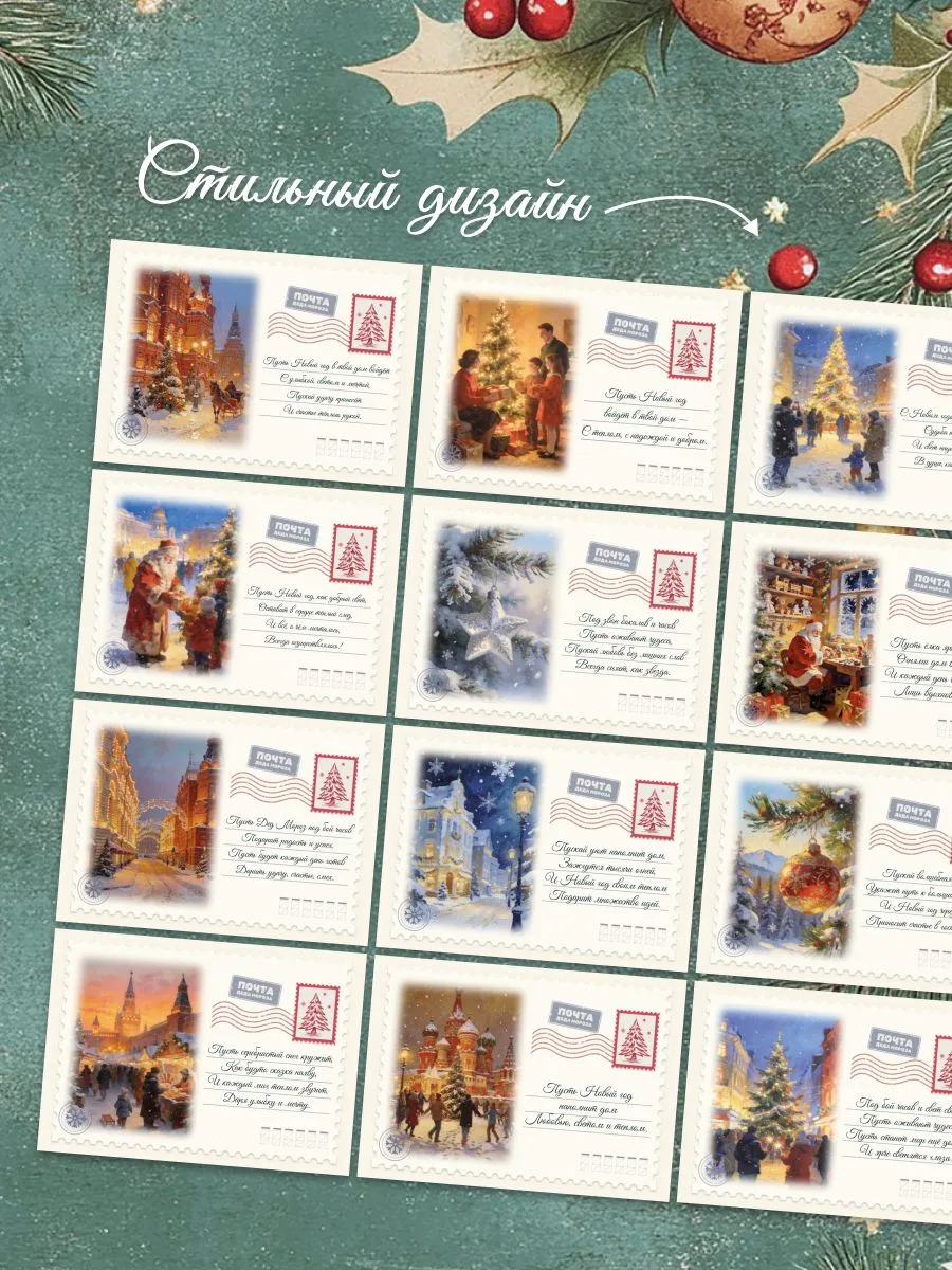 Календари карманные 2027 набор 36 штук, мини календарь, подарки на Новый год