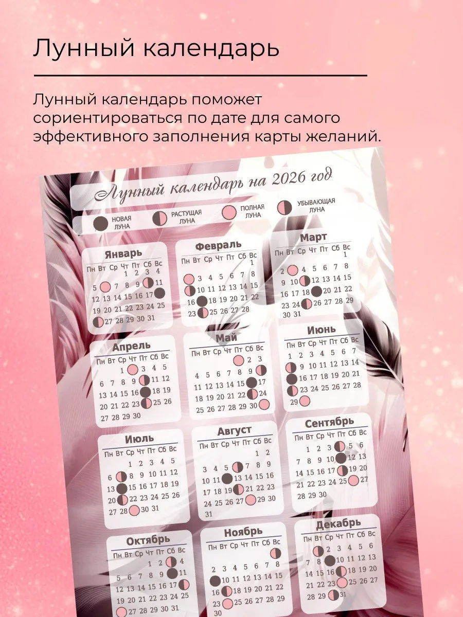 Карта желаний 2026-2027 подарочный набор подруге на день рождения, женщине подарок