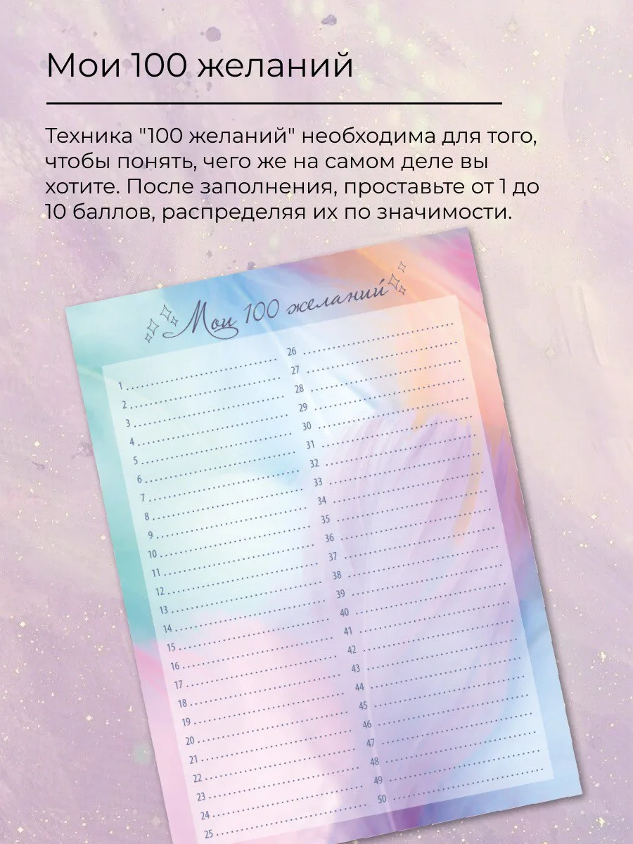 Карта желаний 2026-2027 подарок подруге на день рождения, женщине подарки