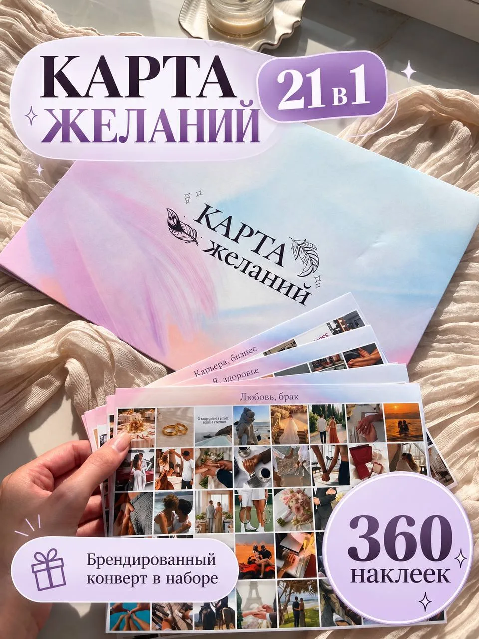 Карта желаний 20262027, набор женский, подарок для подруги