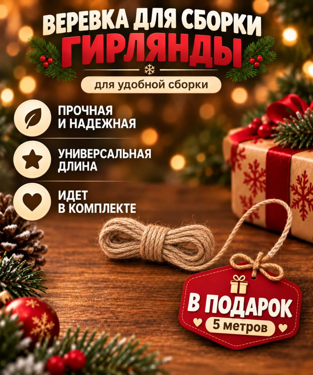 Новогодние флажки на Новый Год 2027, декор на елку, новогоднее украшение 36штук